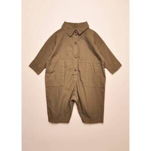 NEW THE SIMPLE FOLK boy's the boiler suit in olive